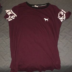 Maroon t-shirt from pink